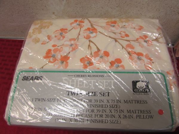 FOUR SETS OF TWIN SHEETS NEW IN PACKAGES