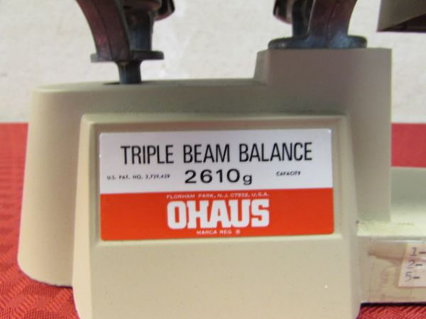 TRIPLE BEAM OHAUS 2610 GRAM BALANCE SCALE