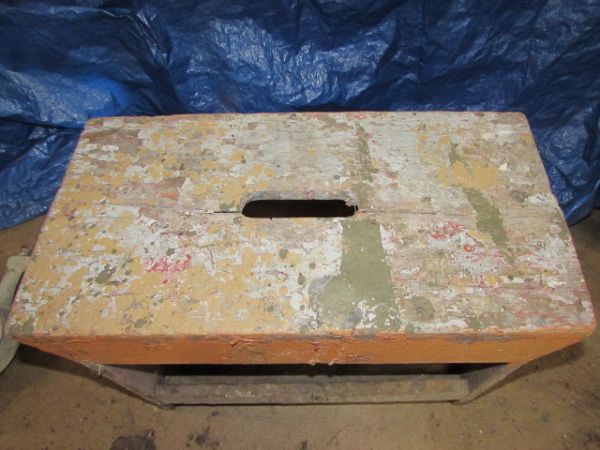 RUSTIC TOOL CADDY/STEP STOOL & MORE OLD BARN FINDS