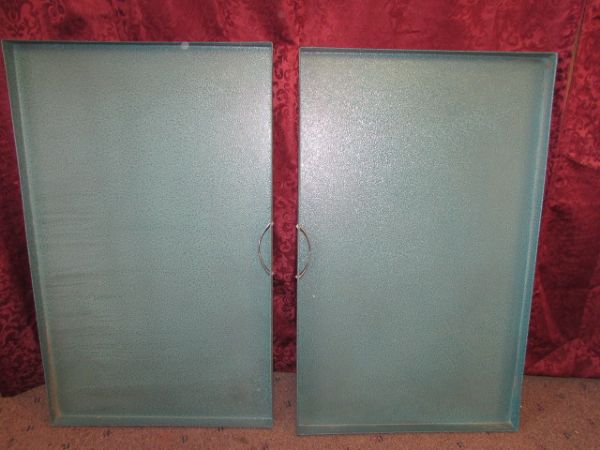 ENAMEL FINISHED TRAYS & WIRE PANELS - PROJECT CAGE