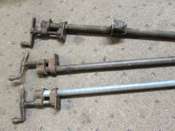 THREE PIPE CLAMPS