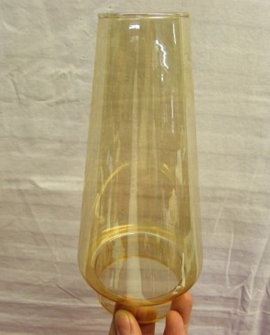 FIVE GLASS HURRICANE LAMP CHIMNEYS & WICK