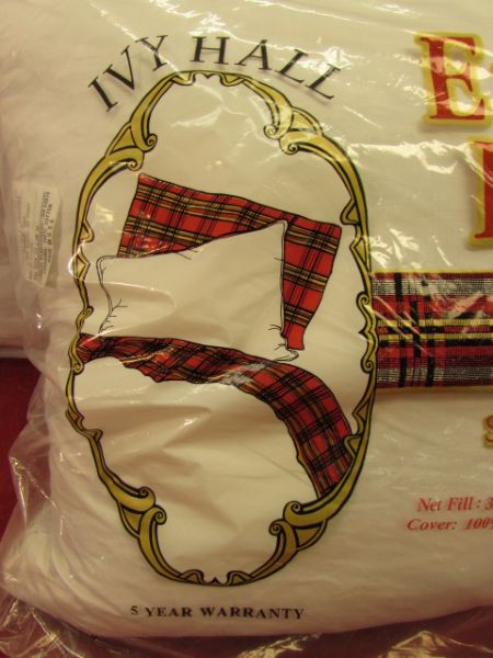  SO SOFT!  SNOW WHITE DOWN & FEATHER PILLOW - NEW!