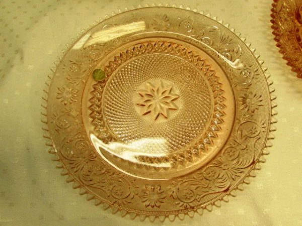 BEAUTIFUL TIARA GLASS EXCLUSIVE SERVING PLATTER & DEVILLED EGG PLATE - NEW IN BOX
