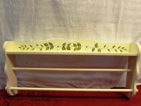 PRETTY HAND PAINTED TWO TIER QUILT RACK FROM THOMAS PACCONI CLASSICS 