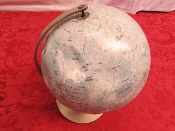 VINTAGE GLOBES - EARTH & THE MOON