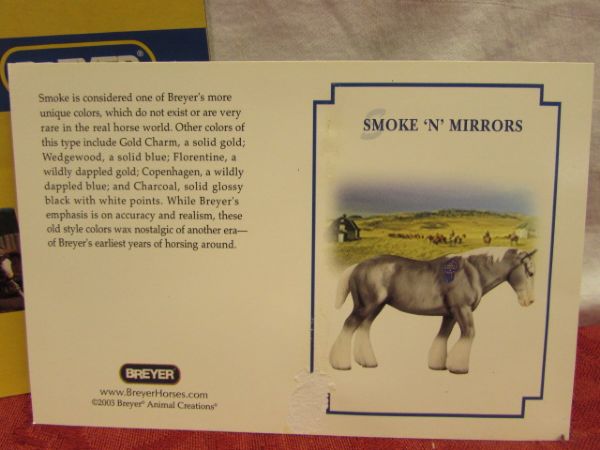 BEAUTIFUL LIMITED EDITION BREYER HORSE SMOKE & MIRRORS