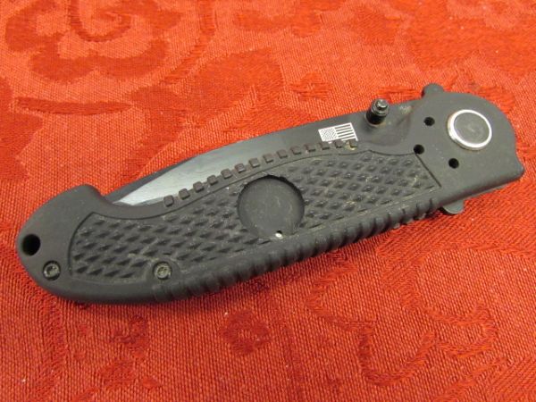 CRKT FOLDING TANTO KNIFE WITH 4 POSITION CLIP - NICE!
