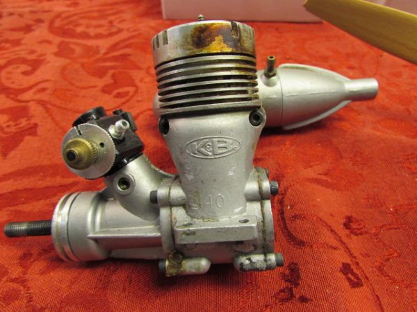 BIG O.S. 60FP AND A K&B .40  MODEL PLANE ENGINES