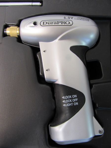 NEVER USED DUROPRO 6 VOLT 50 PIECE  CORDLESS DRILL  SET