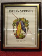 LOVELY INDIAN SPRINGS VINEYARD PRINT, NUMBERED & SIGNED BY THE ARTIST
