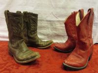KIDS LEATHER COWBOY BOOTS