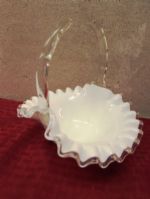 DID WE MENTION EASTER GIFTS?  FENTON GLASS SILVER CREST BASKET