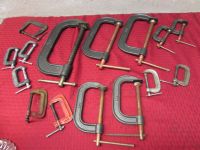 DO YOU NEED "C" CLAMPS?    FIFTEEN CLAMPS READY TO GO