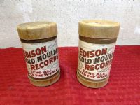 ANTIQUE CYLINDER RECORDS IN ORIGINAL EDLISON PACKAGING.  NEAT!