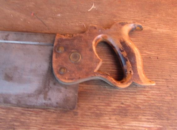 VINTAGE MITER BOX WITH SAW