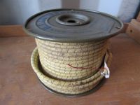 VINTAGE FABRIC COVERED ELECTRIC WIRE.  U.S. GOVERNMENT 100 SPOOL