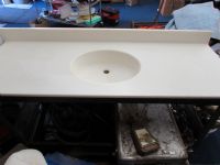 ACRYLIC/RESIN COUNTER TOP WITH SINK
