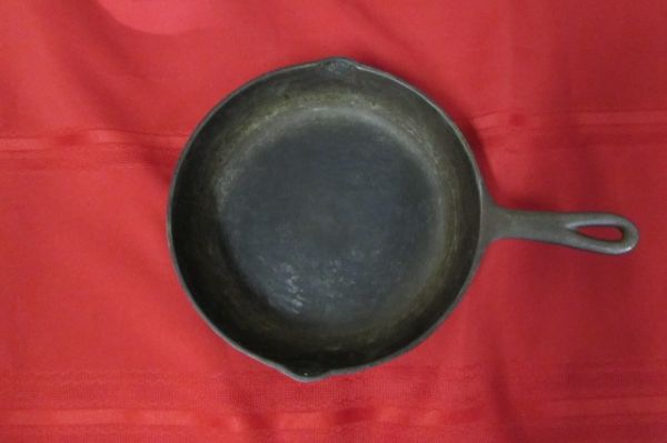 TWO CAST IRON SKILLETS