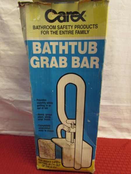 NEW IN BOX CAREX BATHTUB GRAB BAR