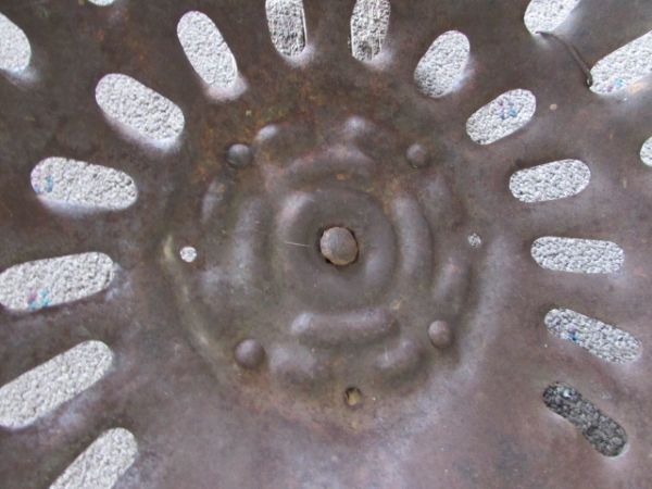 OLD RUSTIC METAL TRACTOR SEAT