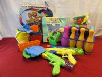 TONS OF AWESOME BEACH TOYS!  SOME NEW, SOME SLIGHTLY SANDY ALL LOADS OF FUN!