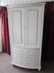 MATCHING SHABBY CHIC ARMOIR - FOR CLOTHES OR YOUR TELEVISION