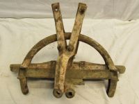 COOL ANTIQUE FRONT STEERING ASSEMBLY FOR A WORK WAGON