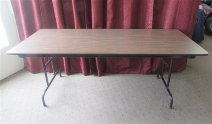 SIX FOOT LONG FOLDING TABLE