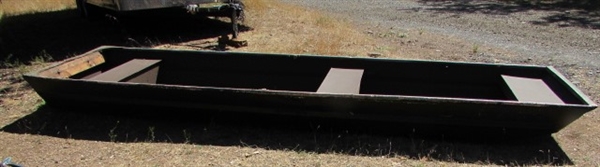 HEAD TO THE RIVER IN THIS ALUMINUM SKIFF 