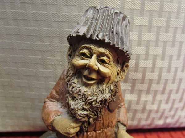 CHOCOLATE CRAVING?   ADORABLE CHIP & CANDY GNOME FIGURINES BY TOM CLARK 