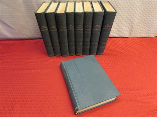 ANTIQUE NINE BOOK SET THE HISTORY OF OUR COUNTRY ILLUSTRATED, PUBLISHED IN 1918