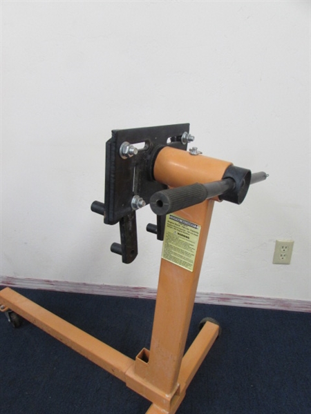 CENTRAL MACHINERY ENGINE STAND ON WHEELS