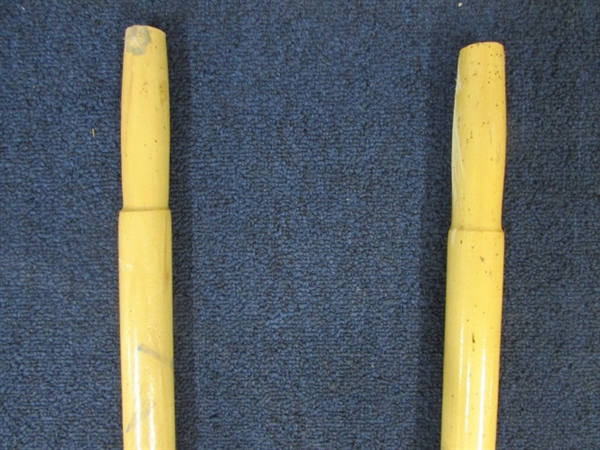 TWO SOLID WOOD BOAT OARS, NEVER USED