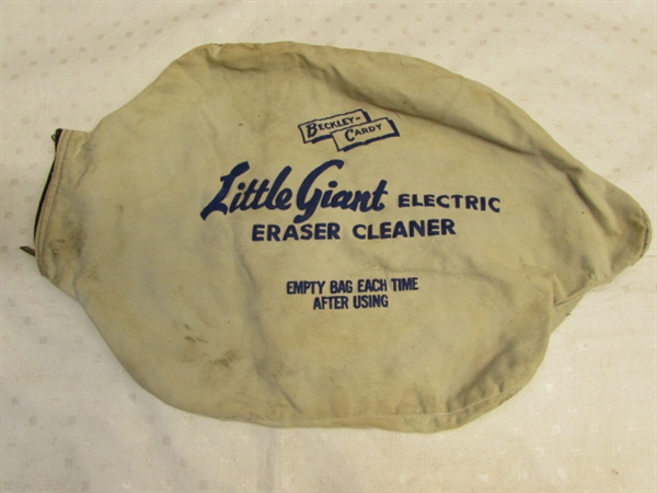CHECK THIS OUT - LITTLE GIANT VINTAGE ELECTRIC CHALK  BOARD ERASER CLEANER 