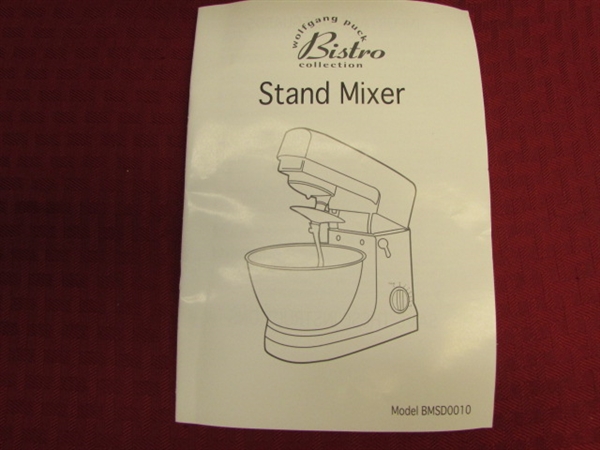 NEW IN BOX WOLFGANG PUCK BISTRO STAND MIXER