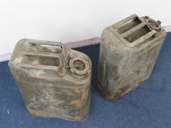 TWO 5 GAL JERRY CANS