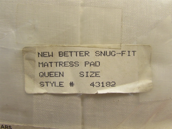 NEW QUEEN SIZE MATTRESS COVER FROM SEARS