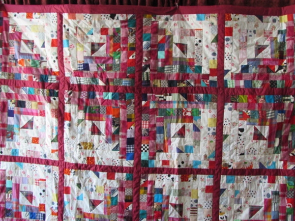 TWO PRETTY HAND MADE QUILTS - VERY NICE!
