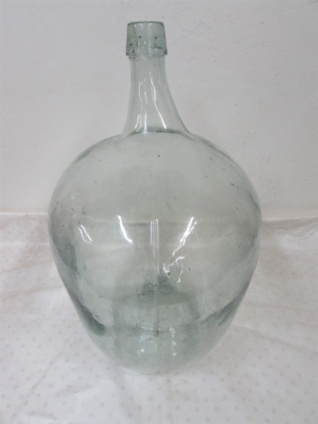 MAKE YOUR NEXT PARTY EVEN BETTER WITH THIS HUGE VINTAGE GLASS BEER JUG!