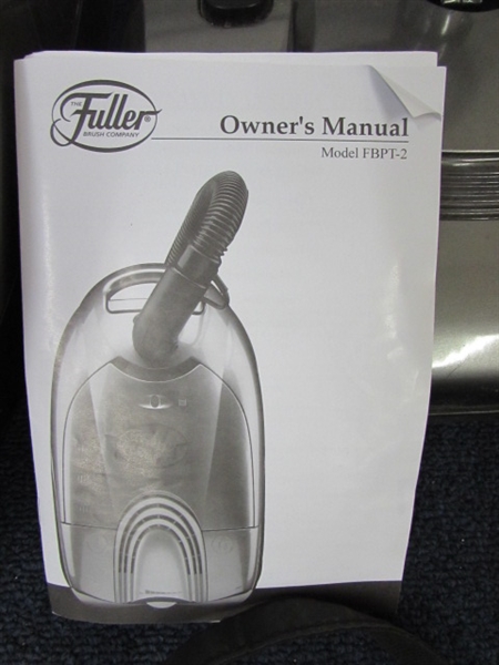 FULLER BRUSH  CANISTER VACUUM WITH A GOOD SUPPLY OF BAGS