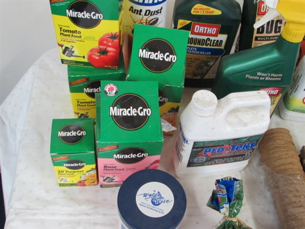 HOW DOES YOUR GARDEN GROW?  HELP IT ALONG WITH MIRACLE GROW & MORE