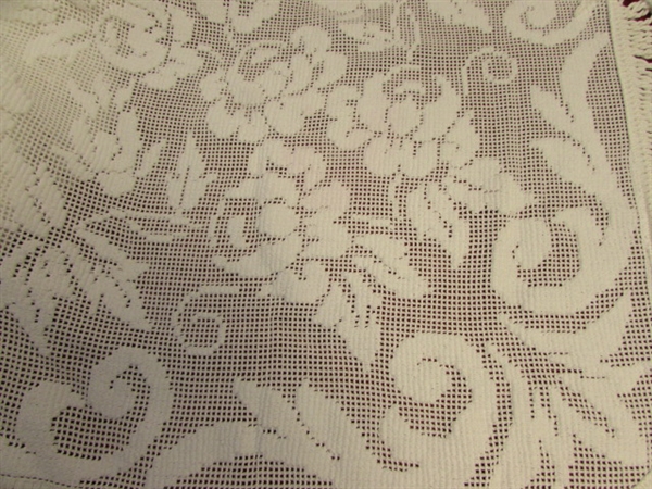 GORGEOUS  CHENILLE OPEN WEAVE BED SPREAD 