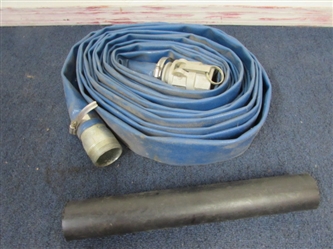RUBBERIZED VINYL FIRE HOSE WITH QUICK CONNECTOR