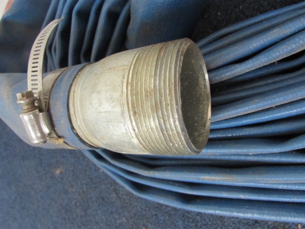 RUBBERIZED VINYL FIRE HOSE WITH QUICK CONNECTOR