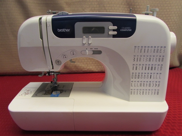 Lot Detail - NEW BROTHER CS-6000I COMPUTERIZED SEWING MACHINE