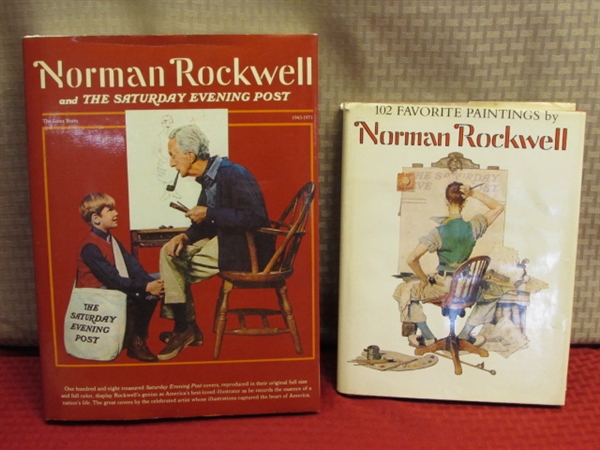 CLASSIC AMERICANA!  TWO WONDERFUL NORMAN ROCKWELL BOOKS