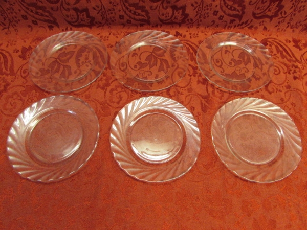 DELICATE VINTAGE  FRENCH CLEARBROOK DINNERWARE-SIX PLACE SETTINGS PLUS EXTRAS