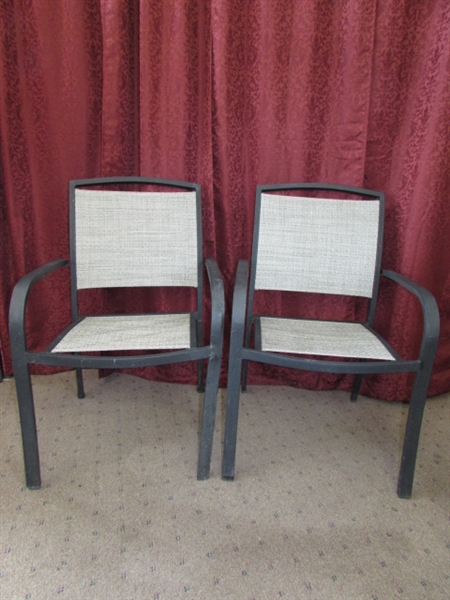 TWO MORE PATIO CHAIRS 
