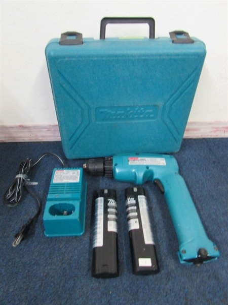 MAKITA CORDLESS DRILL WITH TWO BATTERIES